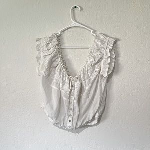 Free People cropped blouse